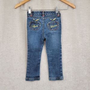 Apple Bottoms Vintage Y2K Blue Jeans Girls Toddler Size 2T